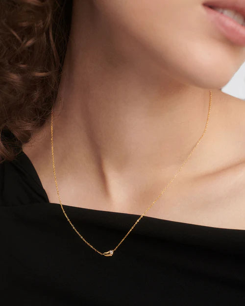 Collana Donna PDPaola Argento Dorato 925 Zircone Bianco CO01-873-U